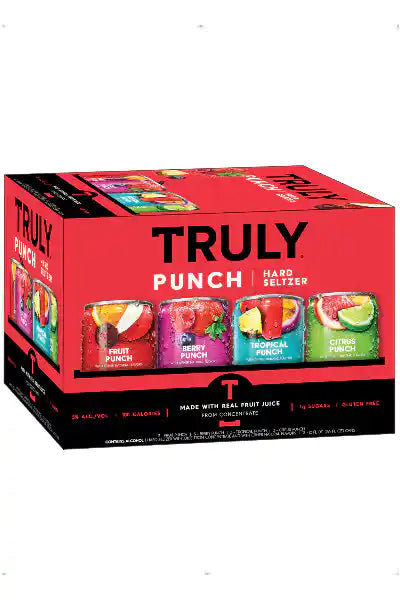 TRULY Hard Seltzer Punch Variety Pack, Spiked & Sparkling Water